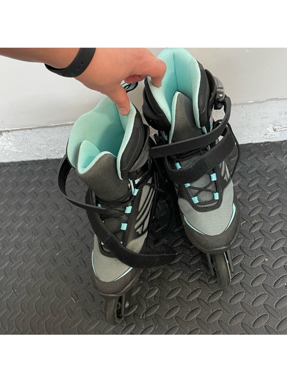 Rollerblade Women's Inline Skate - Black with Light Teal Accents - Picture 12 of 14